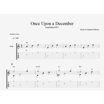 Once Upon a December - из м/ф Анастасия