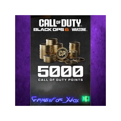☀️5,000 Black Ops 6 or Call of Duty Warzone Points XBOX DLC