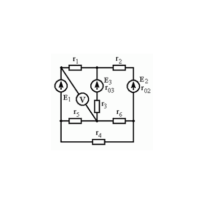 Задача 013006-0000-0001 (решение от ElektroHelp). Расчет сложной цепи постоянного тока.