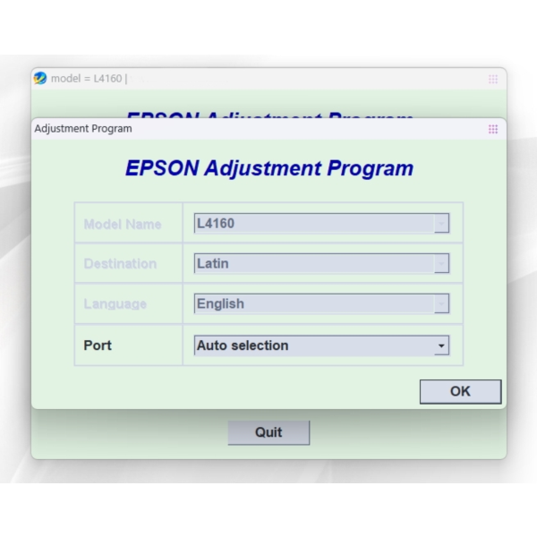 Сброс EPSON AdjProg L4160L4163L4165L4166L4167L4168L4169
