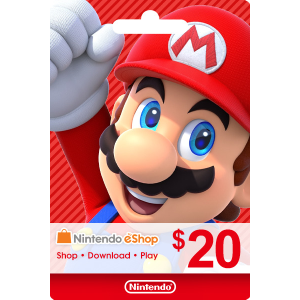 Карта пополнения Nintendo eShop 20$ USA США