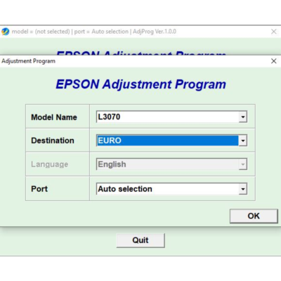 Reset Epson L3050 L3070 Adjustment Program