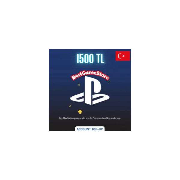 1500 TRY (TL) PSN balance in Turkey