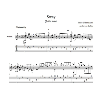 Sway (Пабло Руис) ноты для гитары