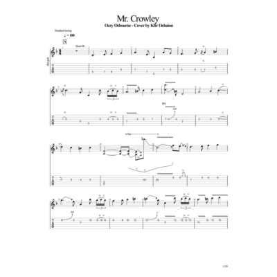 Табы Kfir Ochaion - Ozzy Osbourne - Mr. Crowley