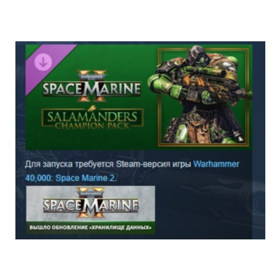Warhammer 40,000: Space Marine 2 Salamanders Champion Pack DLC STEAM РОССИЯ