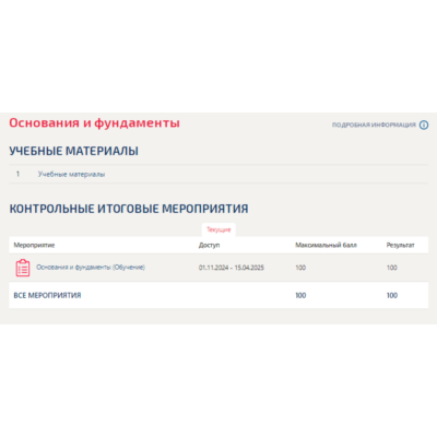 Основания и фундаменты.Тест Синергия/МТИ 2025г