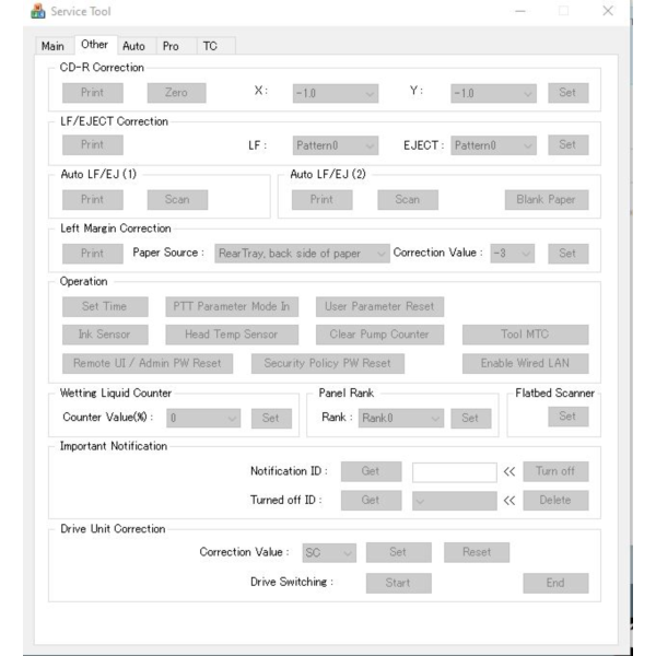 Canon Service Tool версии 6.310
