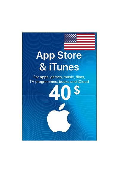 iTunes Gift Card $40 USA - без комиссии
