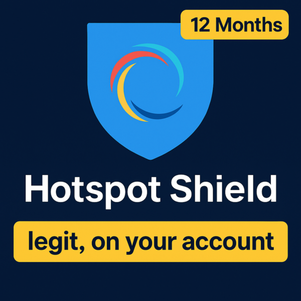 Hotspot Shield 12 месяцев【на ВАШУ электронную почту】