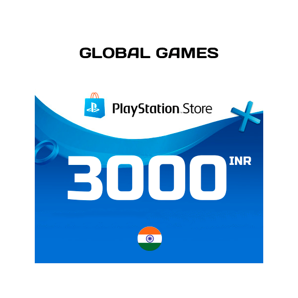 Карта PlayStation PSN 3000 INR Индия КОД ПОПОЛНЕНИЯ