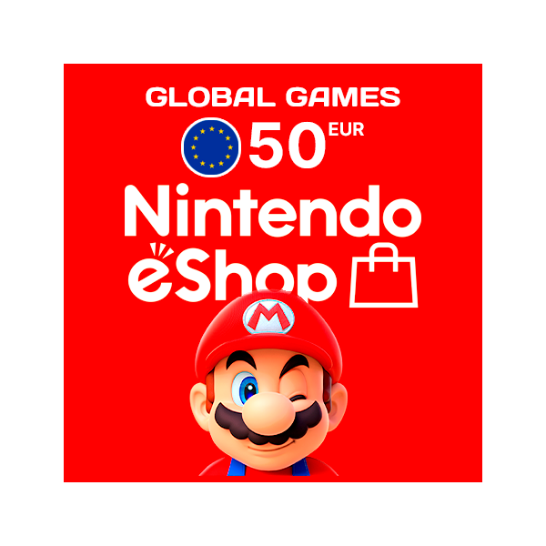 NINTENDO eSHOP 50 EUR ЕВРОПА КАРТА ПОПОЛНЕНИЯ