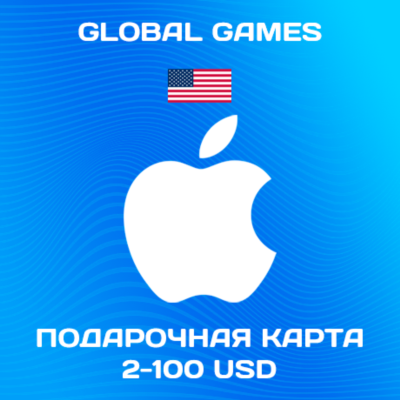 🍏Подарочная карта Apple iTunes 2-100 USD (USA)🔥