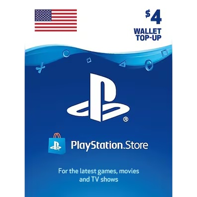 Playstation Network PSN $4 (USA) - без комиссии