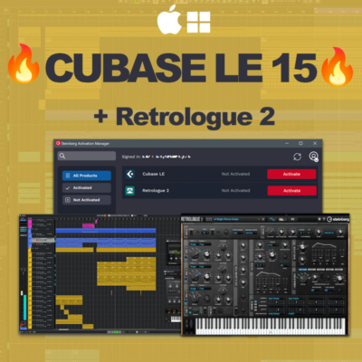 Steinberg Cubase LE 15&Retrologue 2🔑[ Код активации]