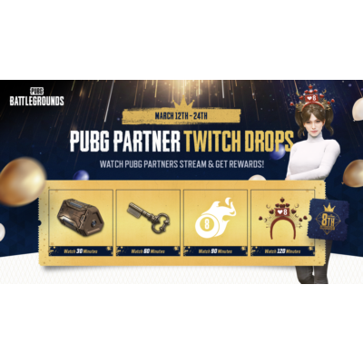PUBG 🎁Повязка +Эмблема+Сундук + Ключ✅TWICH DROPS✅NEW