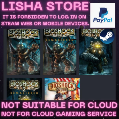Bioshock Infinite+2+1 Remastered Стим на 90 дней