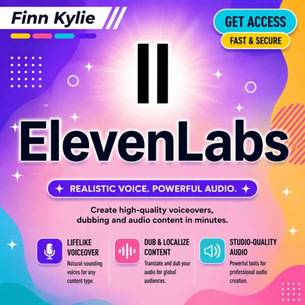 Личный счет ElevenLabs на 10 000 кредитов