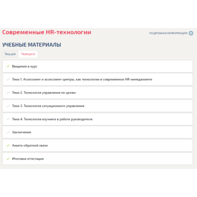 Современные HR-технологии.Итоговый тест Синергия 2025г
