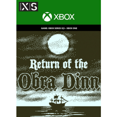 ⭐️ Return of the Obra Dinn Xbox One Series X|S