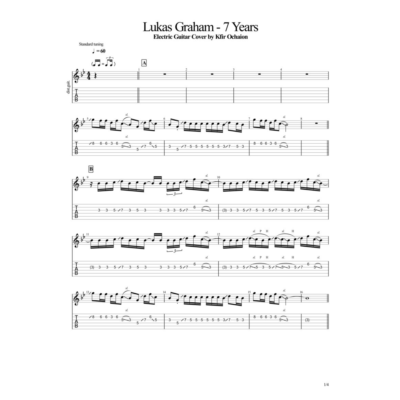 Табы Kfir Ochaion - Lukas Graham - 7 Years