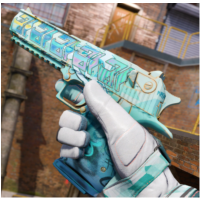 Desert Eagle | Tilted С 4 СЛУЧАЙНЫМИ НАКЛЕЙКАМИ