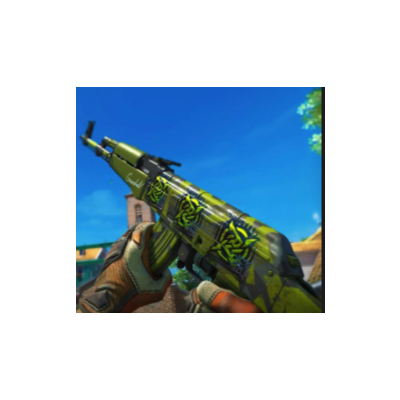 AK-47 | Olive Polycam FT  С 4 СЛУЧАЙНЫМИ НАКЛЕЙКАМИ