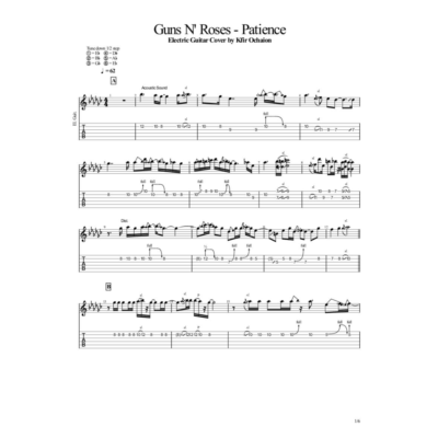 Табы Kfir Ochaion Guns N´ Roses - Patience - Electric