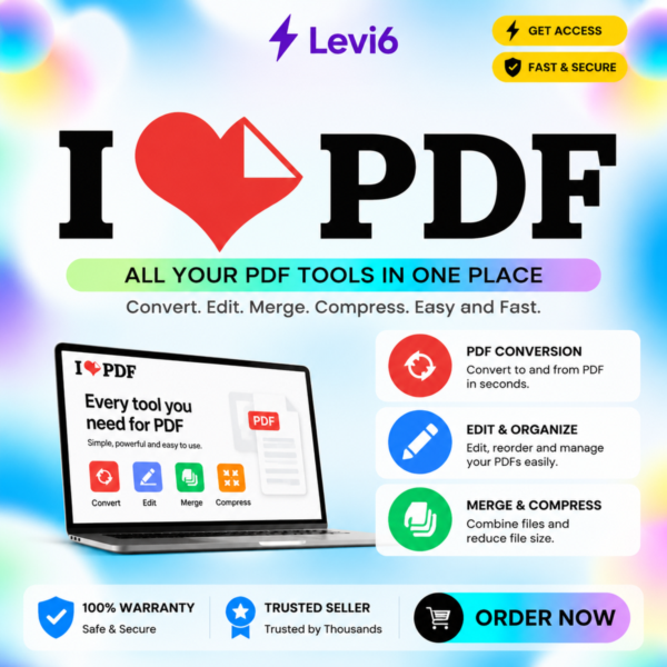 Подписка iLovePDF Premium на 1 месяц, общий аккаунт