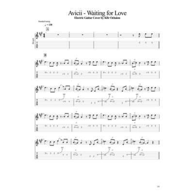 Табы Kfir Ochaion - Avicii - Waiting for Love