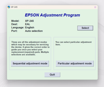 Сброс AdjProg-XP245 XP247 XP342 XP343 XP345 XP442 XP445