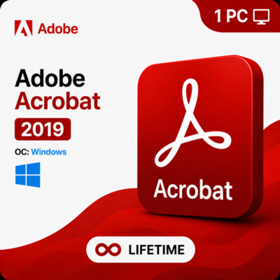 Adobe Acrobat Pro DC 2019  Windows 1 Device  Lifetime