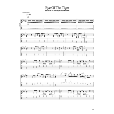 Табы Kfir Ochaion - Survivor - Eye Of The Tiger - Metal