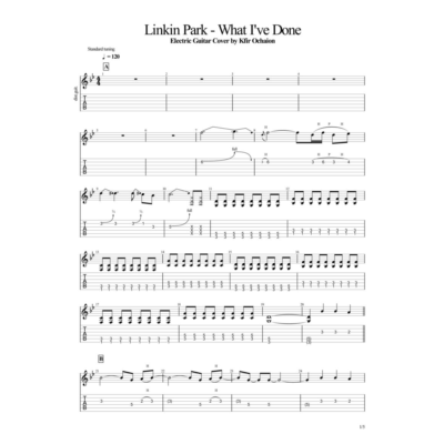 Табы Kfir Ochaion - Linkin Park - What I´ve Done