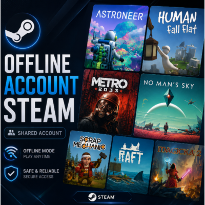 Magicka 2, No Man´s Sky, Raft, ASTRONEER, Metro 2033 / Steam /Offline