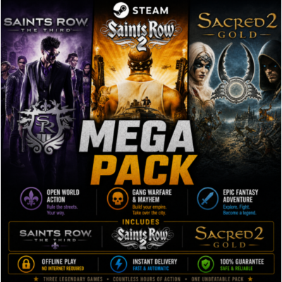 Saints Row 2, The Third,Sacred 2 / Steam /Offline