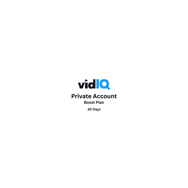 Личный аккаунт VidIQ Boost – 30-дневный доступ
