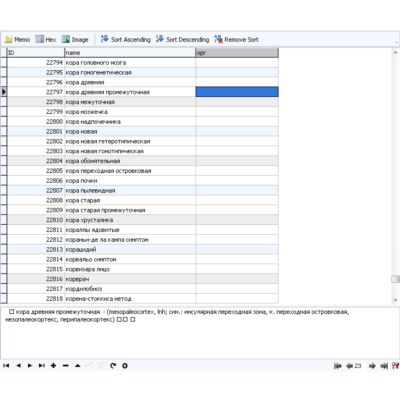 MySQL dump базы полный справочник медицинских терминов.