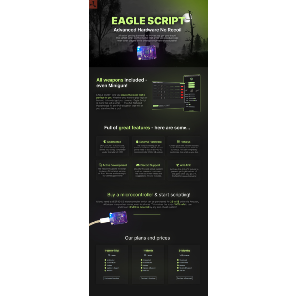 Скрипт Eagle — Аппаратная версия, 1 месяц
