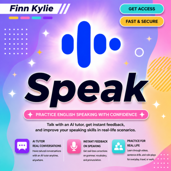 Подписка Speak ai Plus на 1–12 месяцев, общий аккаунт