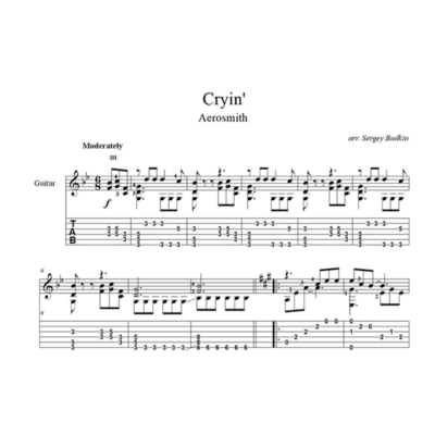 Cryin´ (Aerosmith) ноты для гитары