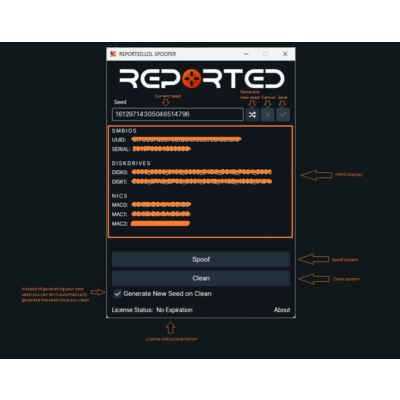 Эффективный HWID Spoofer Reported EAC / BE / ACE
