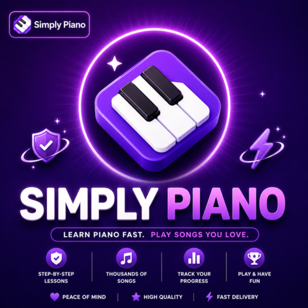 Simply Piano & Premium подписка на 1 месяц, быстро