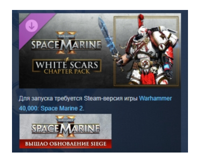 Warhammer 40,000: Space Marine 2 - White Scars Chapter Pack DLC STEAM РОССИЯ