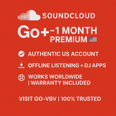 🎵 SoundCloud Go+ | 1 мес 🇺🇸 US аккаунт | Глобально ✅