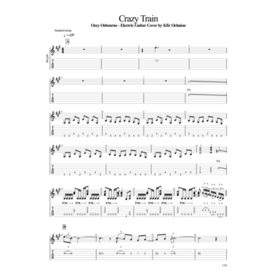 Табы Kfir Ochaion - Ozzy Osbourne - Crazy Train