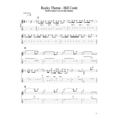 Табы Kfir Ochaion - Rocky - Bill Conti - Gonna Fly Now