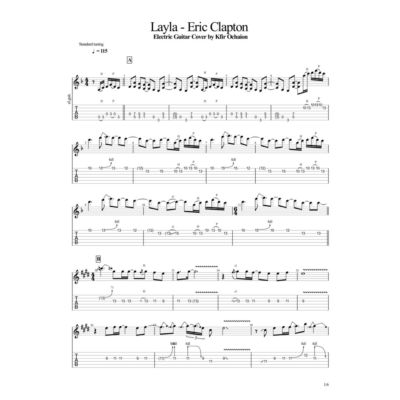 Табы Kfir Ochaion - Eric Clapton - Layla - Electric
