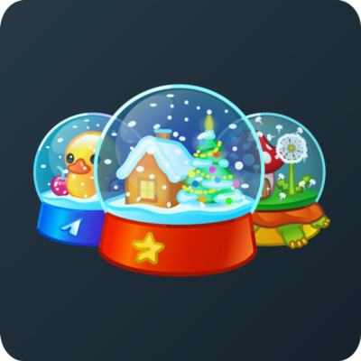 🎁Случайный коллекционный подарок Snow Globe