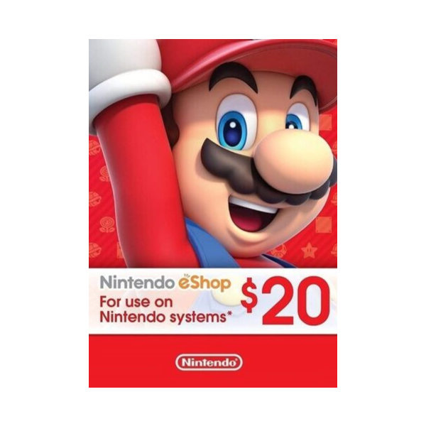 Nintendo eShop Card 20 CAD Ключ карта Нинтендо Канада